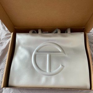 Telfar - Large Shopping Bag - Silver (Brand New, Never Used)